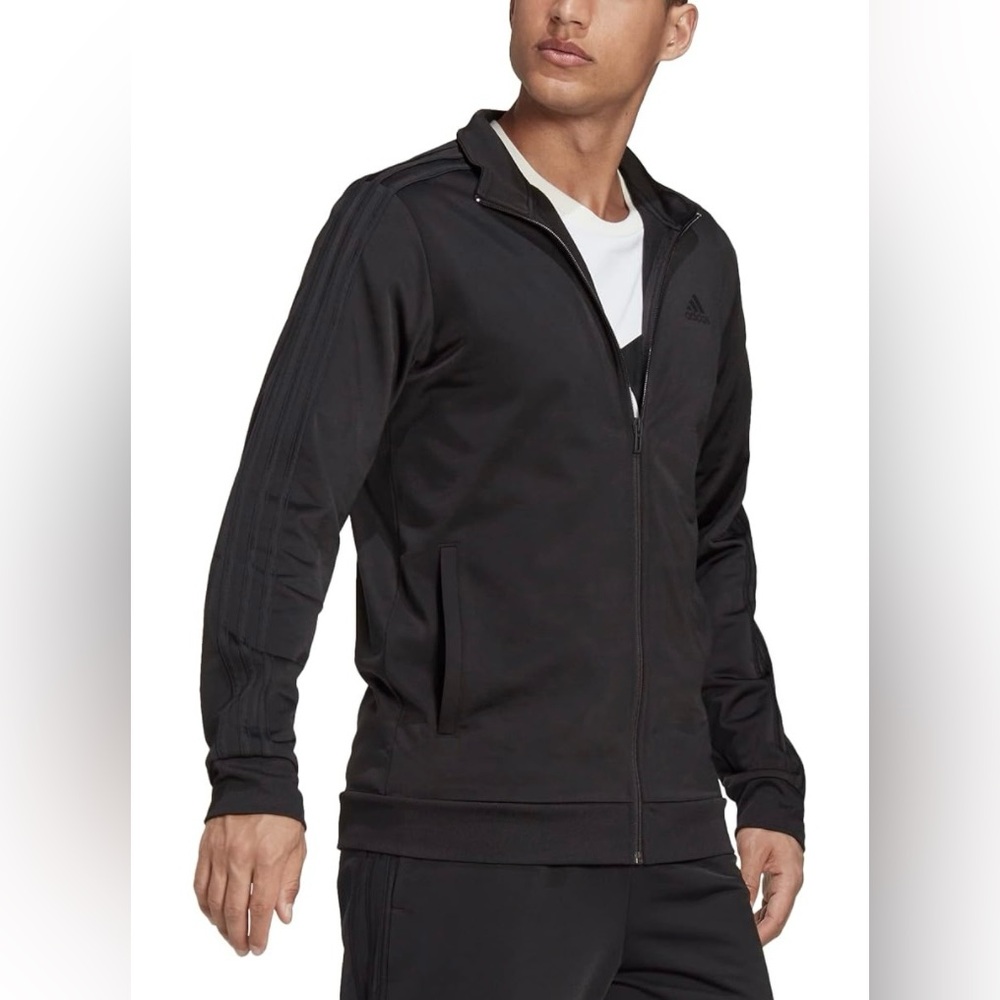 Adidas Men's Essentials Warm-Up 3-Stripes Jacket H46101 Original NEW NWT - Picture 4 of 6